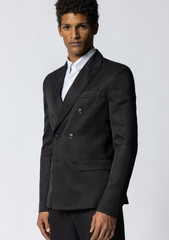 HERITAGE - BLAZER CROISÉ NOIR