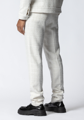 NUIT BLANCHE - PANTALON TWEED BLANC